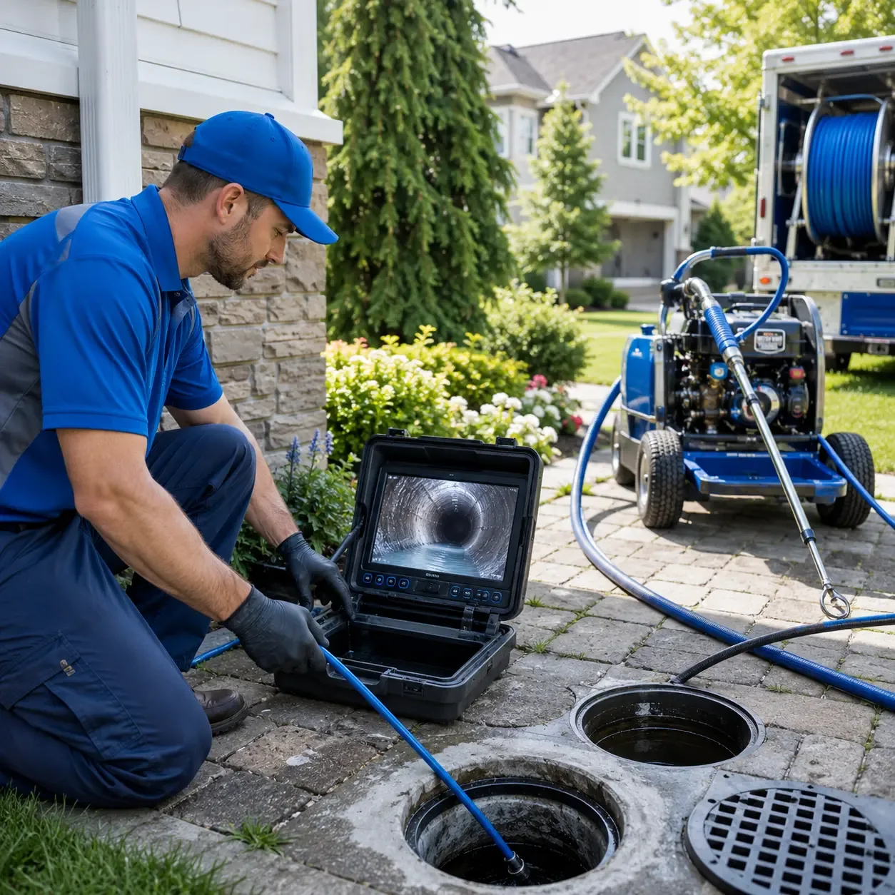 Outdoor drain cleaning professionals serving Allouez, MI
